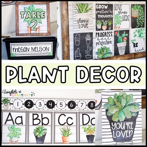 Plant Classroom Decor Bundle Confetti Creativity