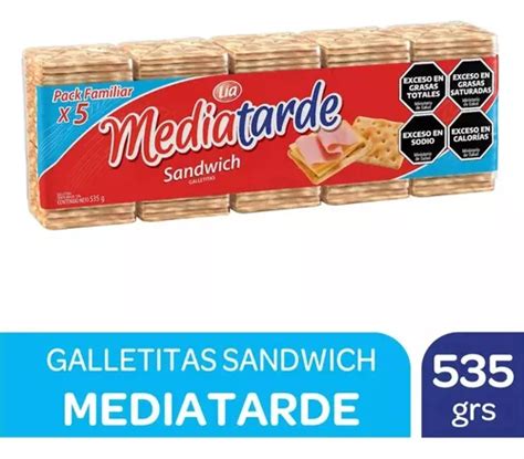 Galletitas Crackers Media Tarde Sandwich Grs X Unidades