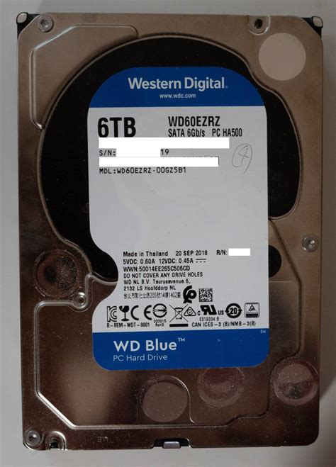 Yahoo オークション Western Digital WD60EZRZ 00GZ5B1 6TB HDD SATA