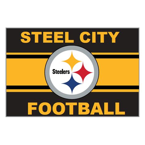 Pittsburgh Steelers Steel City Football Magnet