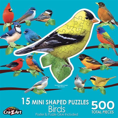 Roseart Mini Shaped Songbirds Piece Jigsaw