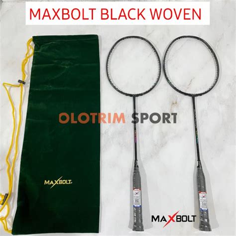 Jual Raket Badminton 35lbs MaxBolt Black Woven Limited Special Edition