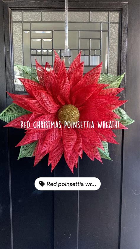 Diy Poinsettia Wreath Using The Uitc Flower Board Artofit