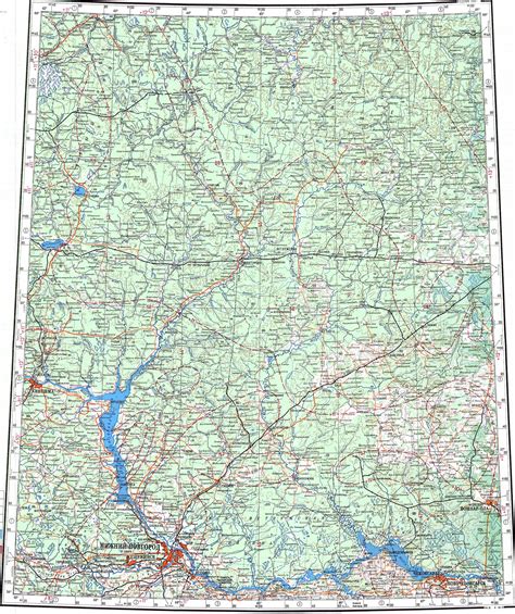 Топографические карты - military topographic map