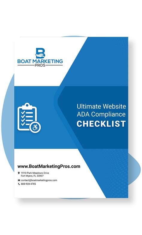 Website ADA Compliance Checklist Marine Industry Guides