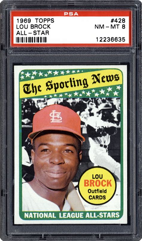 1969 Topps Lou Brock All Star PSA CardFacts