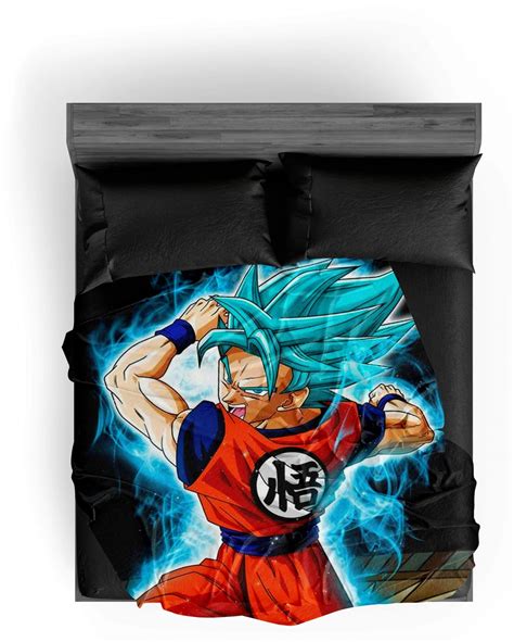 Plaid Dragon Ball Super Attaque Goku SSJ Blue Sangoku Univers