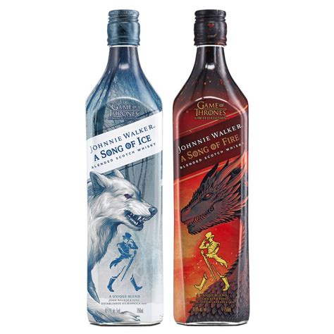 Kit Whisky Johnnie Walker Game Of Thrones Ice E Fire 750ml Shopee Brasil