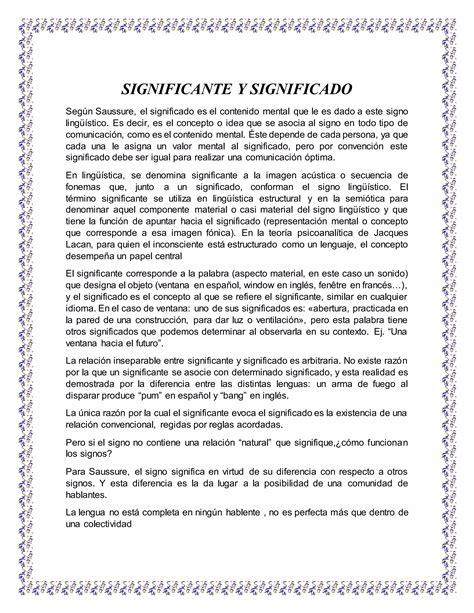 Significante E Significado 2