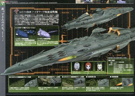 Garmillas Warships set 4 | CosmoDNA Battle Fleet, Sci Fi Anime ...