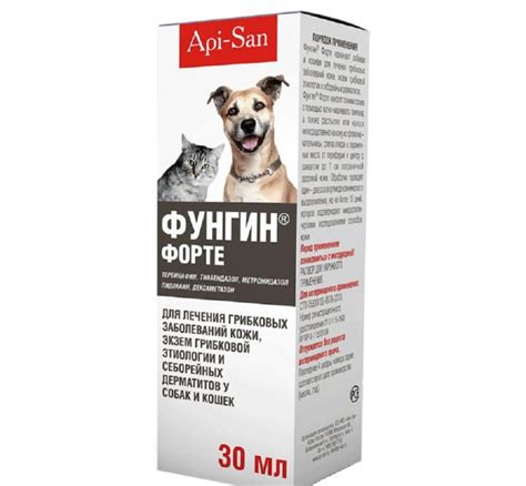 Фунгин: инструкция по применению спрея для кошек, противопоказания