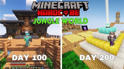 I Survived Days In Jungle Only World In Minecraft Hardcore Bangla