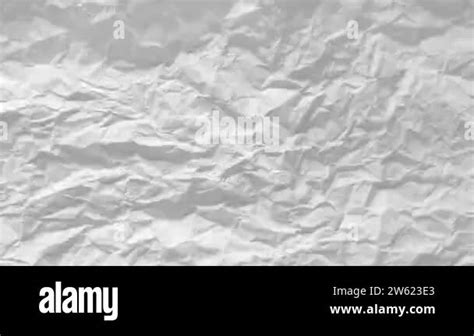 Stop Motion Animation Of White Crumpled Paper Texture Background Blank