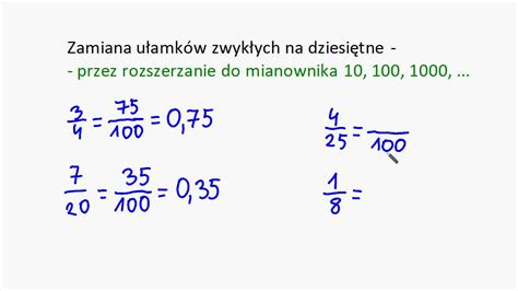 Jak Zamieniamy Ułamki Dziesiętne Na Zwykłe Margaret Wiegel™ Aug 2023