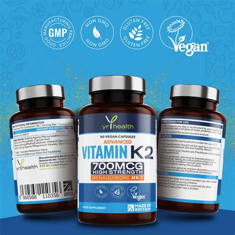 Vitamin K Mk Mcg High Strength Vitamin K Menaquinone Vegan