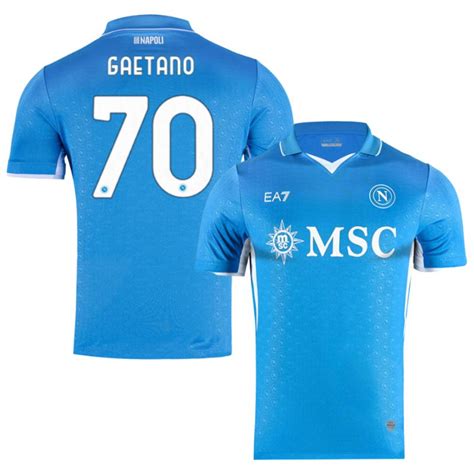 Maillot Naples Domicile 2024 2025 Gaetano Foot Soccer Pro