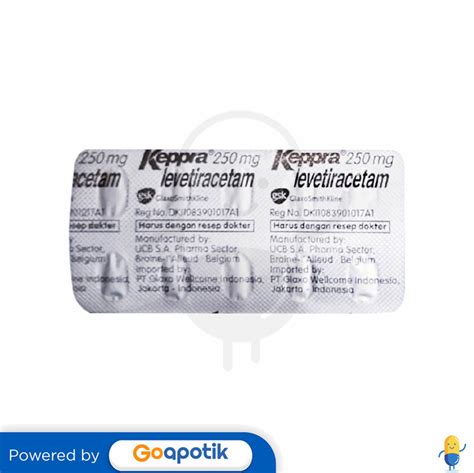 Ulasan Produk Keppra 250 Mg Tablet