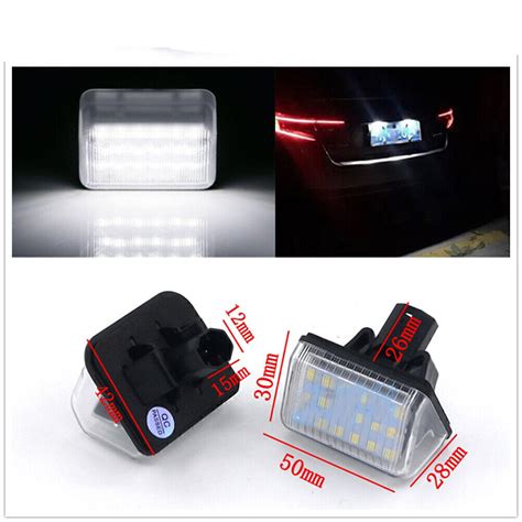 White Led License Number Plate Light Tail Lamp For Mazda Cx Cx