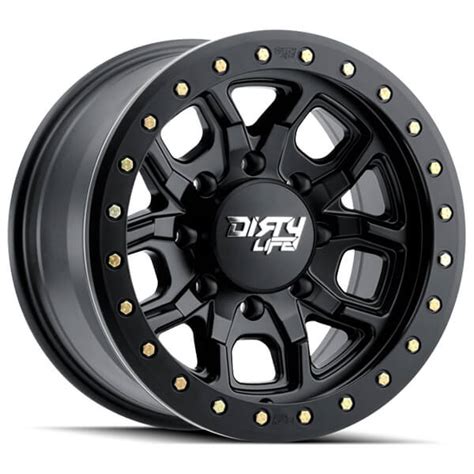 Dirty Life Wheels Racing Dt Matte Black With Simulated