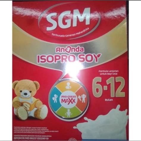 Jual Susu Sgm Ananda Isopro Soya Usia Bulan Gr Shopee Indonesia