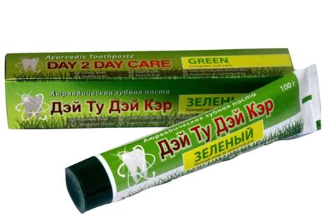 Аюрведическая Зубная паста Дэй Ту Дэй Кэр "Зеленый", 50 г - купить с ...