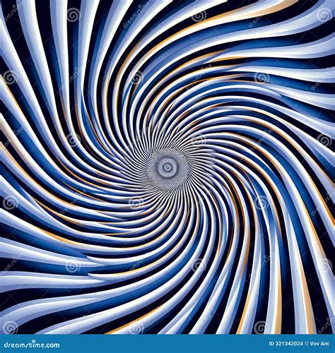 Fraser Spiral Illusion A Concentric Spiral Pattern That Appear Stock