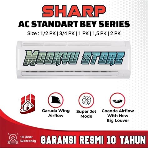 Jual Ac Sharp Pk Standard Aha Bey Aha Zcy Freon R Watt