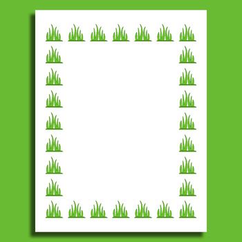 Grass - Border Frame - Printable by structureofdreams | TPT