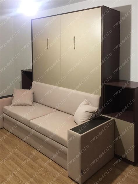 Кровать подъемная трансформер STRONG с диваном LOUNGE купить в СПб ...