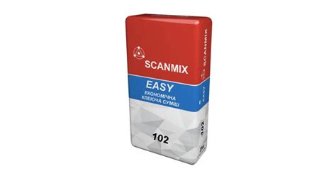 Клей для плитки экономичный 102 SCANMIX EASY (25кг)