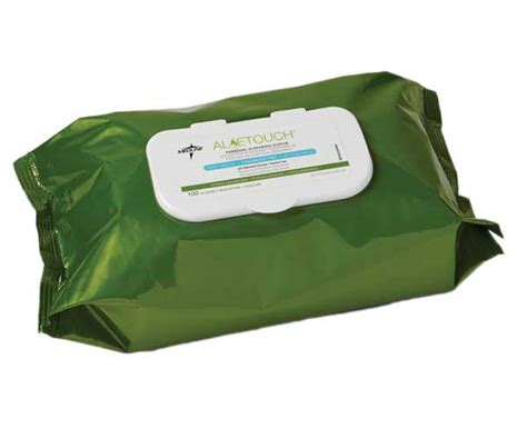 Medline Aloetouch Lightweight Personal Cleansing Cloth Wipes