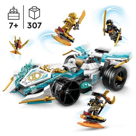 Zane Dragon Power Spinjitzudragons Rising Lego Ninjago Racing Sports