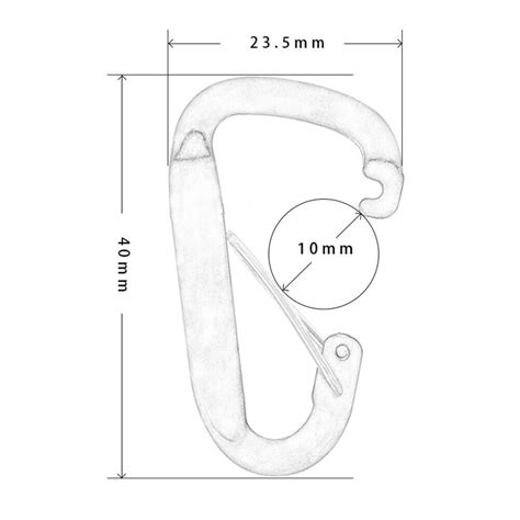 Hohe Qualität Karabiner Karabiner Frühlingswasserflasche Hängende