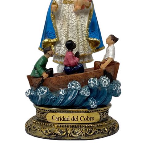 Caridad Del Cobre Our Lady Of Charity Inch Resin Statue Etsy