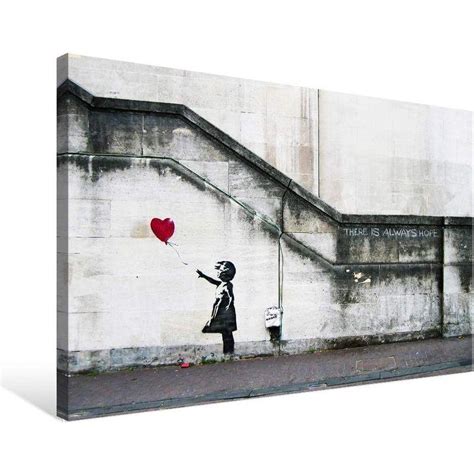 Banksy バンクシー 落書き 女の子 赤い風船 ポスター アートパネル キャンバス 絵画 インテリア 壁飾り 壁掛け