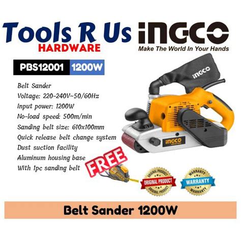 Ingco Belt Sander W Pbs Merville Shopee Philippines