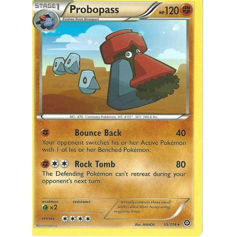 Pokemon Trading Card Game 55 114 Probopass Rare XY 11 Steam Siege