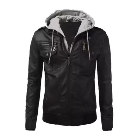 Hooded Leather Jackets For Men And Women Jackets Mob