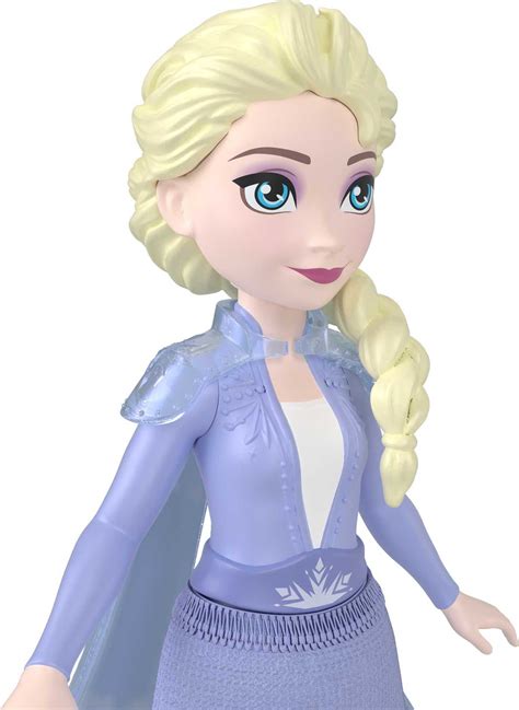 Disney Frozen Elsa Small Doll In Travel Look Posable With Removable