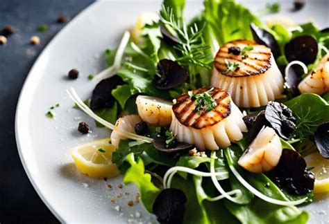 Recette Salade De Saint Jacques La Truffe Noire Conseils Gourmets