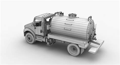 Freightliner M2油轮化粪池 3D模型 99 3ds fbx obj max gltf ma upk