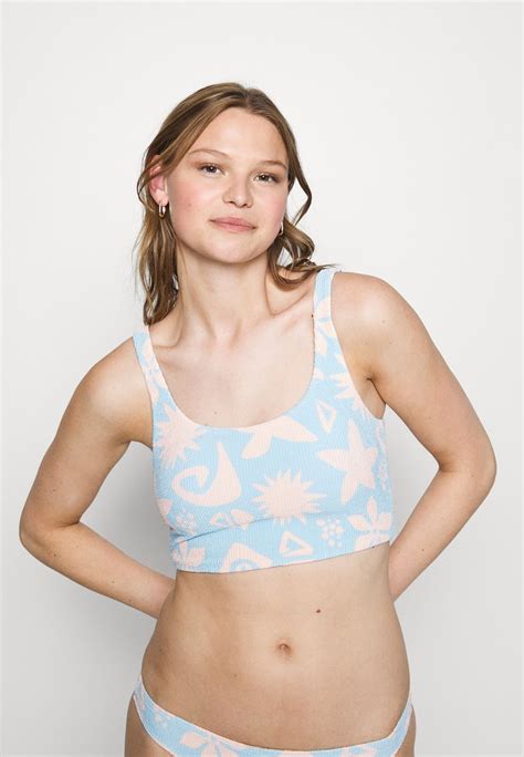 Roxy Cool Character Haut De Bikini Clear Sky Bleu Clair Zalando Fr