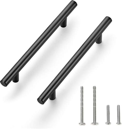 Ravinte 24 Pack 7 38 Cabinet Pulls Matte Black Stainless Steel Kitchen