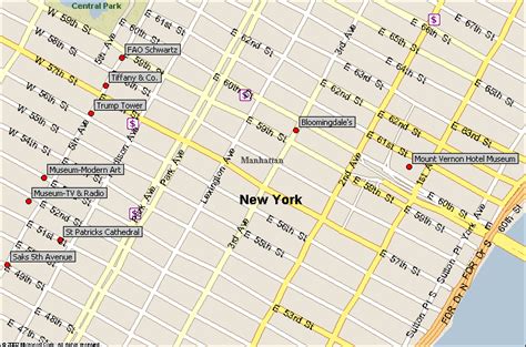 New York Map Midtown