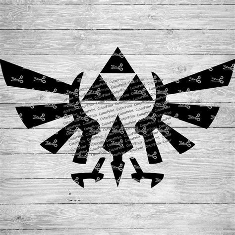 Triforce Hyrule Crest Svg Eps And Png Files Digital Download Files For