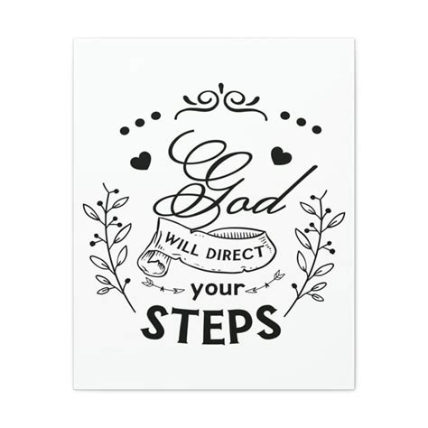 Scripture Walls Direct Your Steps Psalm 3723 24 Christian Wall Art