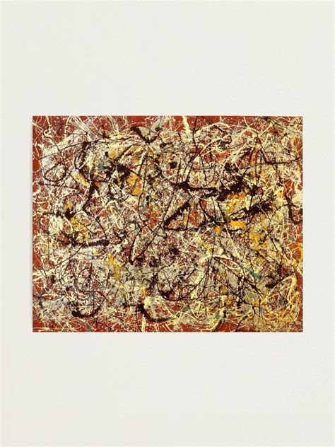 Jackson Pollock Mural On Indian Red Ground Photographic Print For