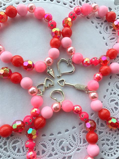 Valentines Day Bracelets Heart Bracelet Heart Jewelry Heart Etsy