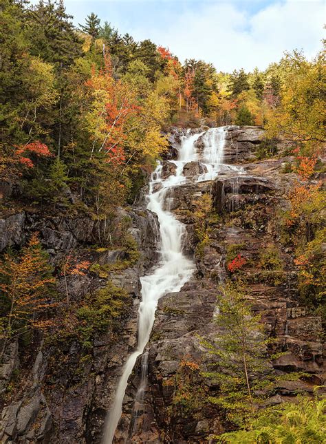 Silver Cascade Waterfall White Photograph By Picturelake Fine Art