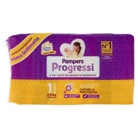 Pannolini Progressi Taglia 1 Newborn 2 5 Kg Pampers Bennet Online